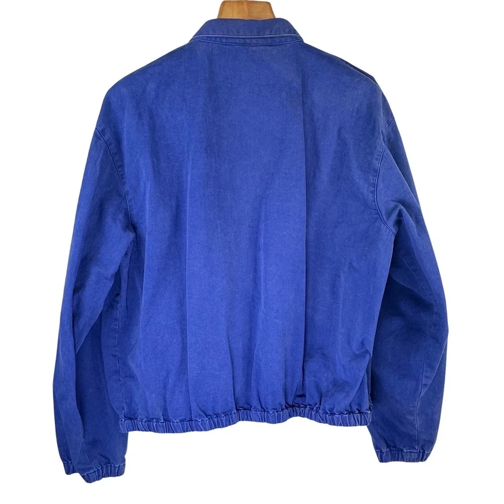 Polo Ralph Lauren Vintage Blue Harrington Jacket Made in USA Mens XL Pony Logo